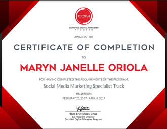 CDM Certificate of completion SMMS 3_Maryn Janelle Oriola